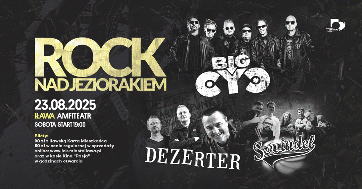 Iława szykuje rockową noc – „Rock nad Jeziorakiem” już 23 sierpnia